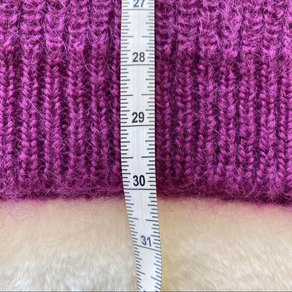 Andrea Jovine Purple Crew Neck Oversized Sweater Size Large - Picture 6 of 7